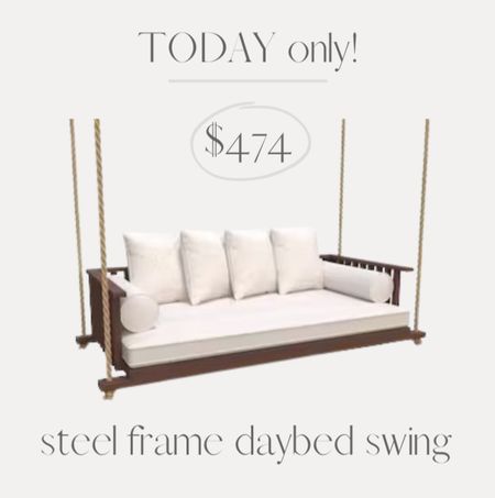 I had to do a double take on this porch swing daybed! It’s on sale today only at Lowe’s.

#LTKhome #LTKSeasonal #LTKsalealert