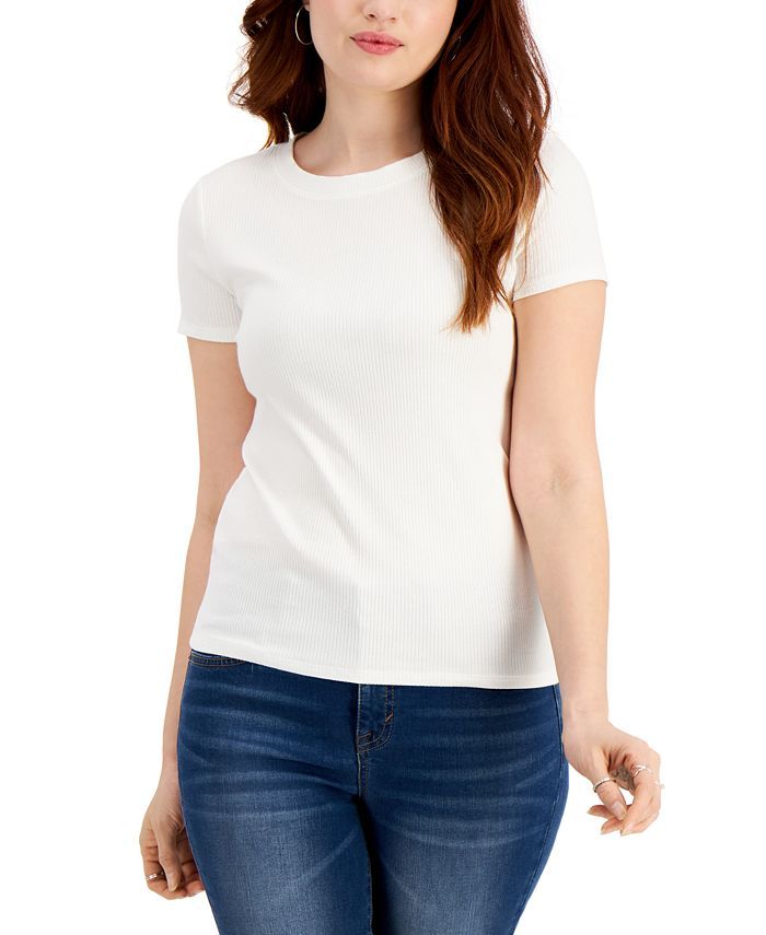 Contrast-Neck T-Shirt, Created for Macy's | Macys (US)