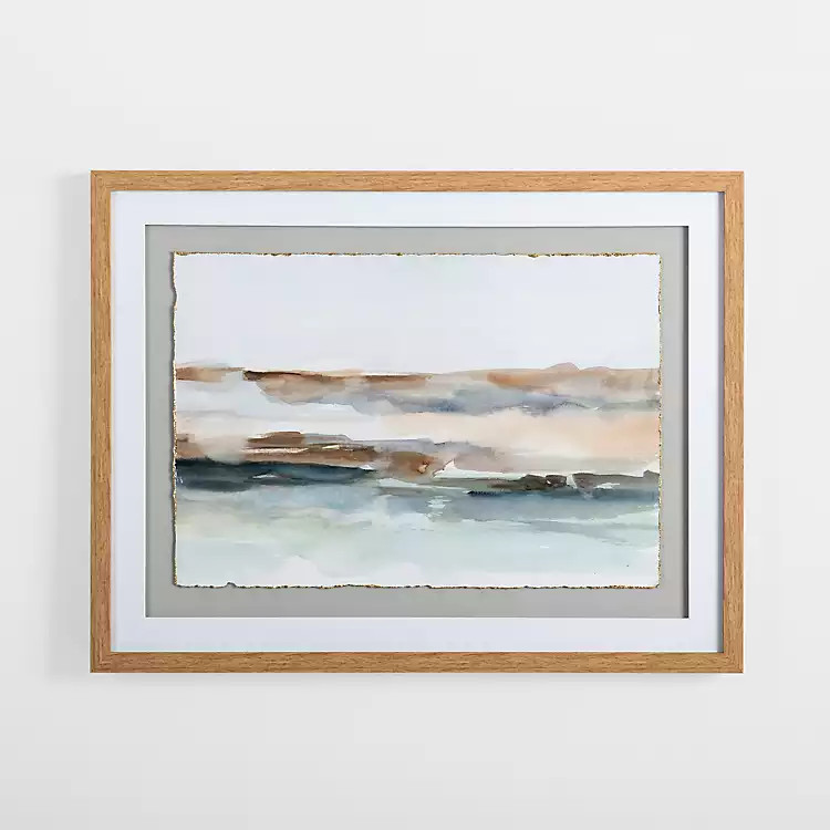 Abstract Desert Blues Framed Art Print | Kirkland's Home