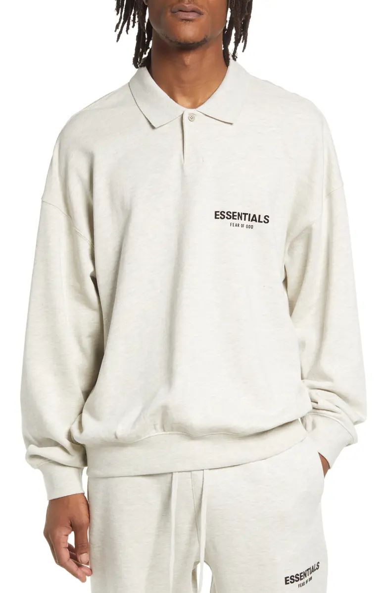 Essentials Long Sleeve Polo Sweatshirt | Nordstrom