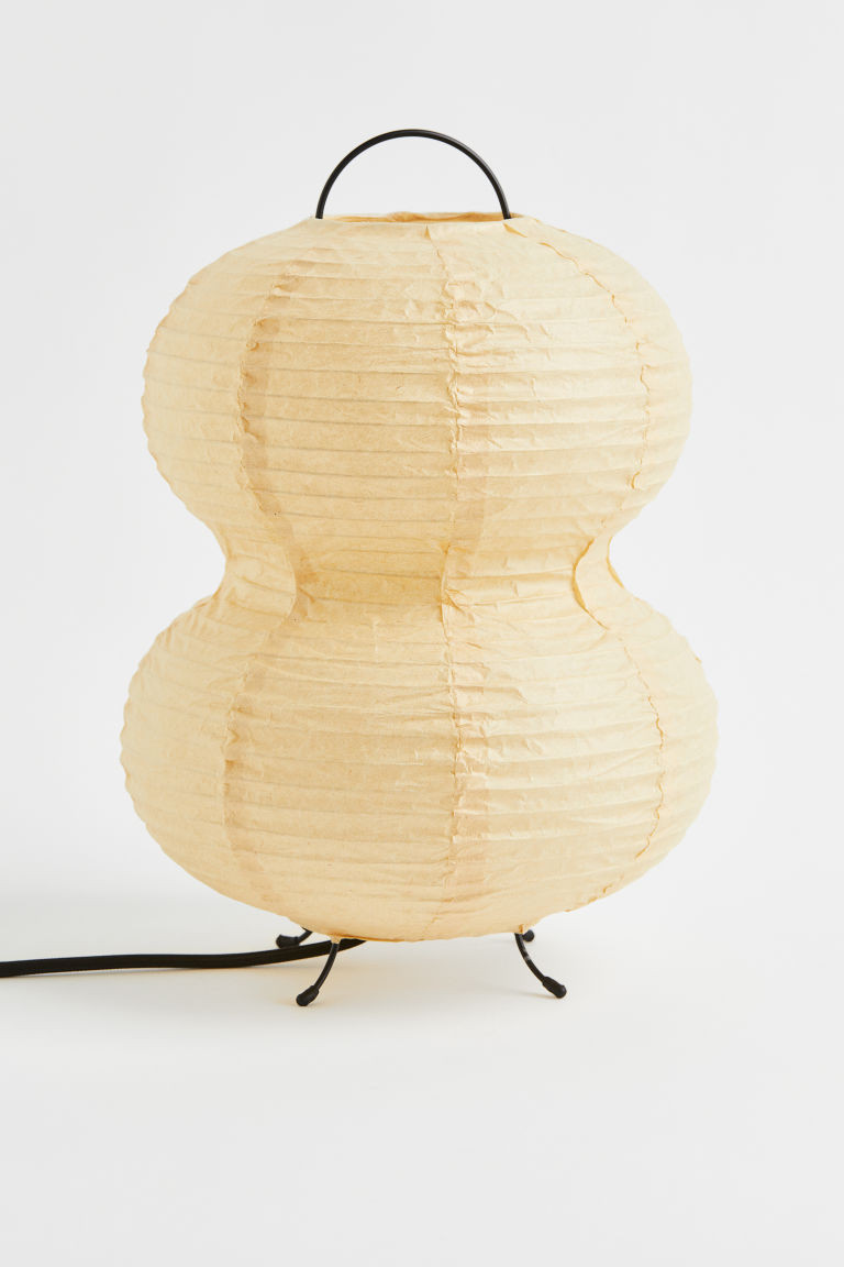 H & M - Rice Paper Table Lamp - Beige | H&M (US + CA)
