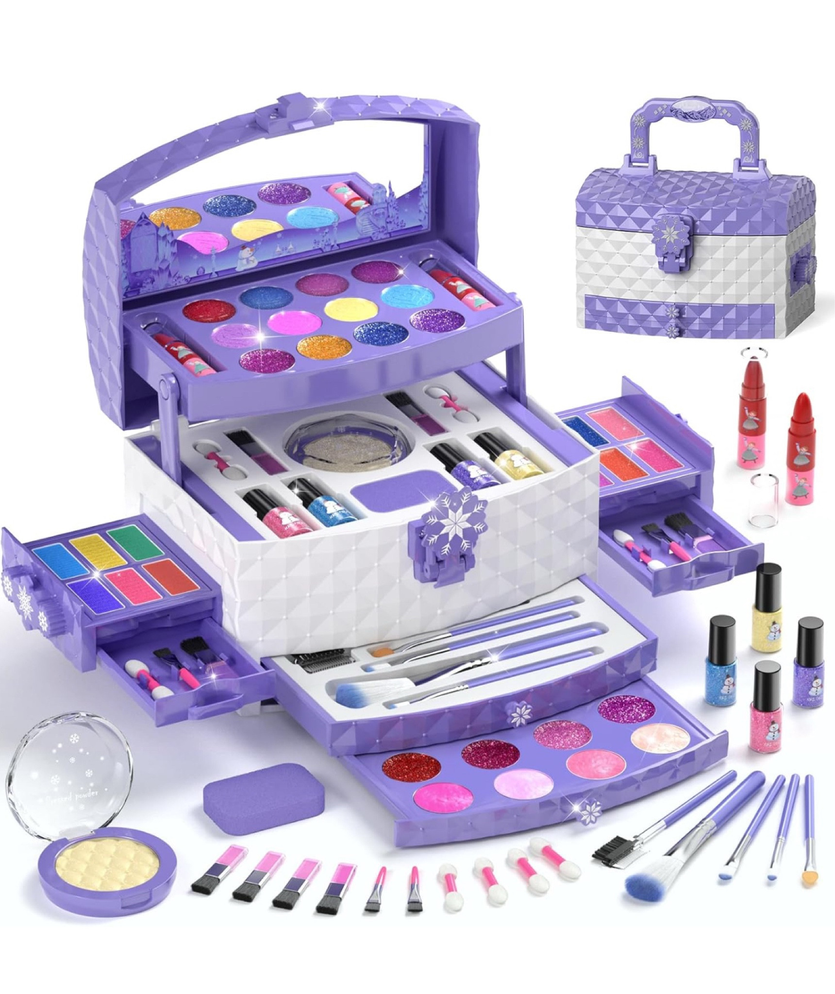Washable, non-toxic make up kit.