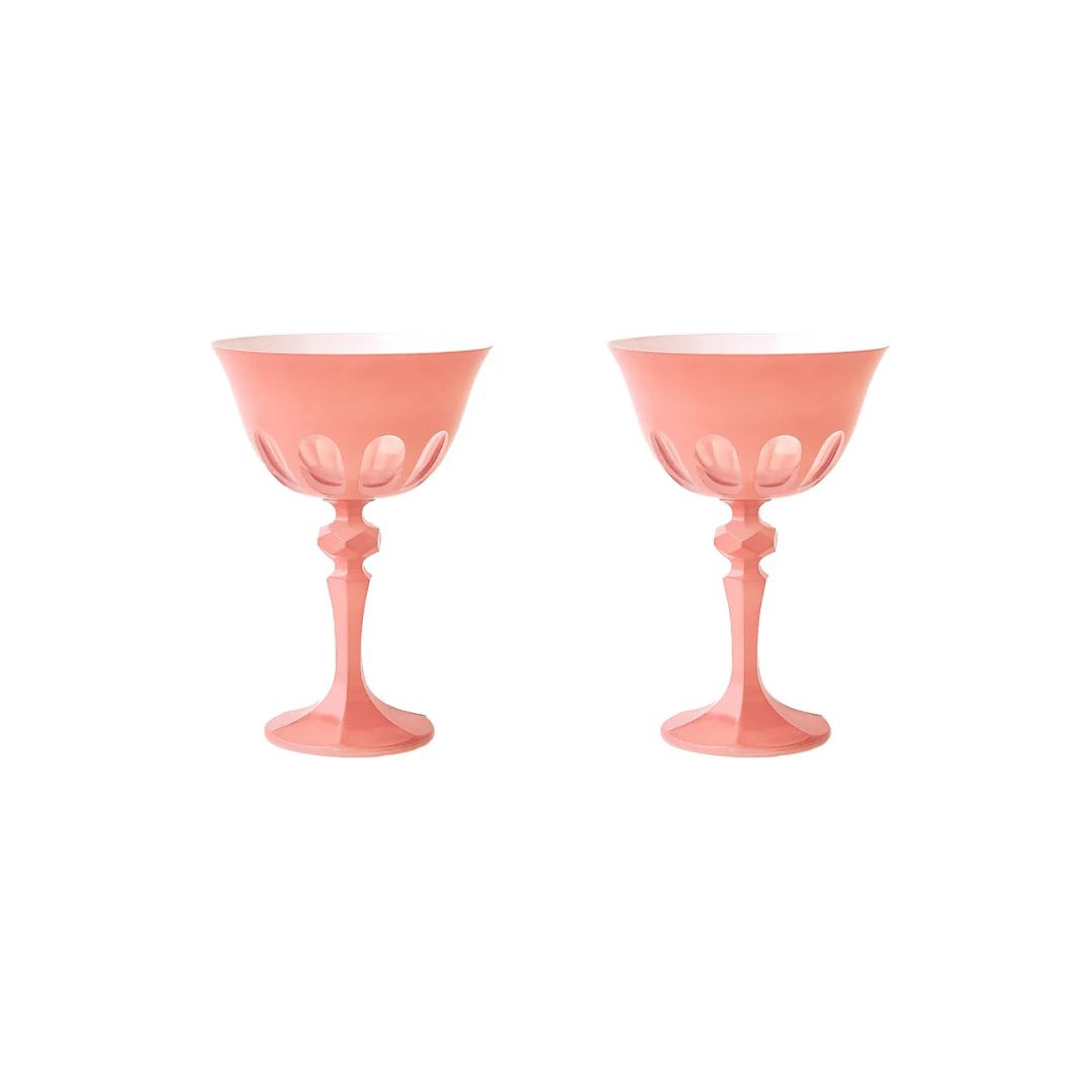 Coupe Salmon Set of 2 | Pink Antlers