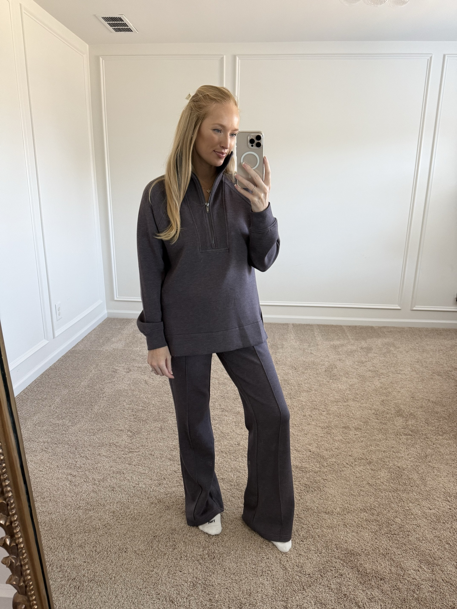 Spanx launched a new warmer and cozier version of their viral airessentials sets! This is the “brushed” version and it has a warm cozy lining! I’m wearing a size small. Shop their Black Friday sale now 30% off site wide! 

#LTKCyberWeek #LTKSeasonal #LTKmomlife