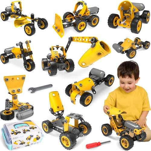 Wanonoo STEM Toys for 5 6 7 8+ Year Old Boy Birthday Easter Idea Gift, 10 in 1 Electric Building Toys Kids Ages 4-8 5-7 6-8, Educational Erector Sets Construction Science Kit 4-6 4-7 Creative Games | Amazon (US)