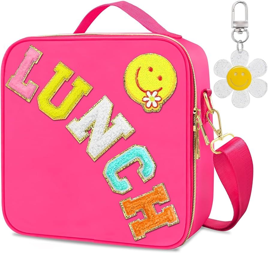 Lunch Box for Girls Women, Preppy Lunch Box for Teen Girls， Insulated Girls Lunch Bag for Kids,... | Amazon (US)