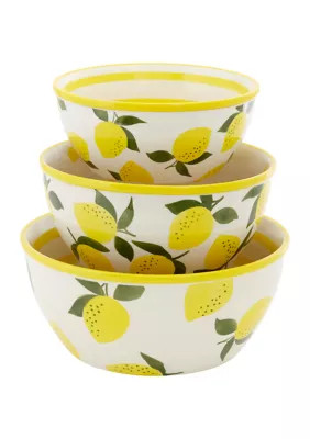 Lemon Tango 3 Piece Serving Bowl Set | Belk