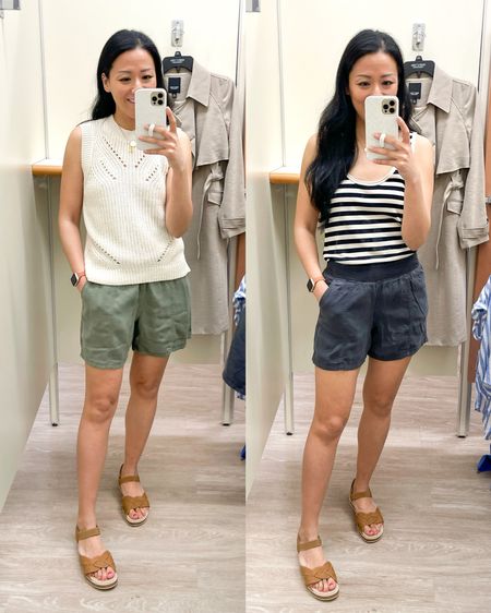 Size extra small in both tops
Size small in shorts  (XS fits me best)
Sandals are true to size 

Kohls fashion
Spring fashion
Sweater tanks


#LTKfindsunder50 #LTKsalealert #LTKover40