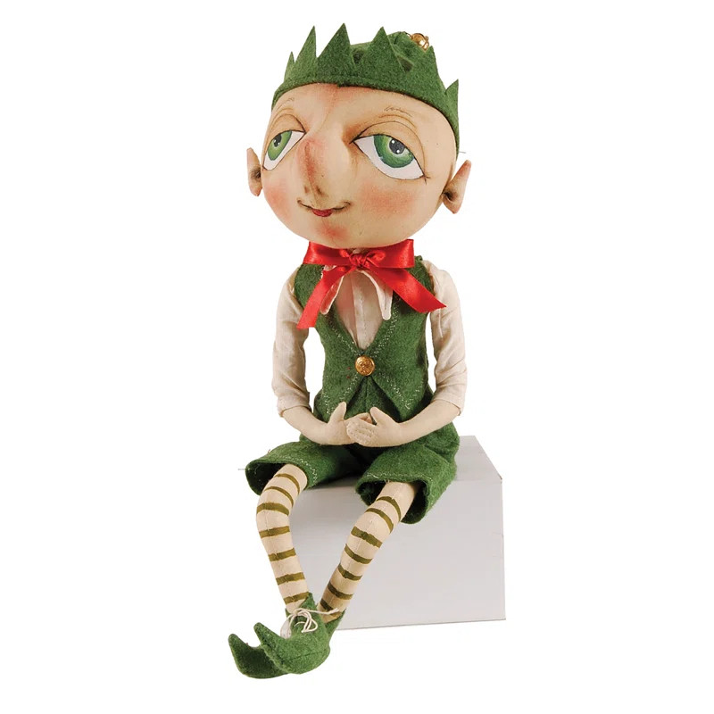 Bartholomew Elf Joe Spencer Gathered Traditions Christmas Art Doll Figure | Wayfair North America