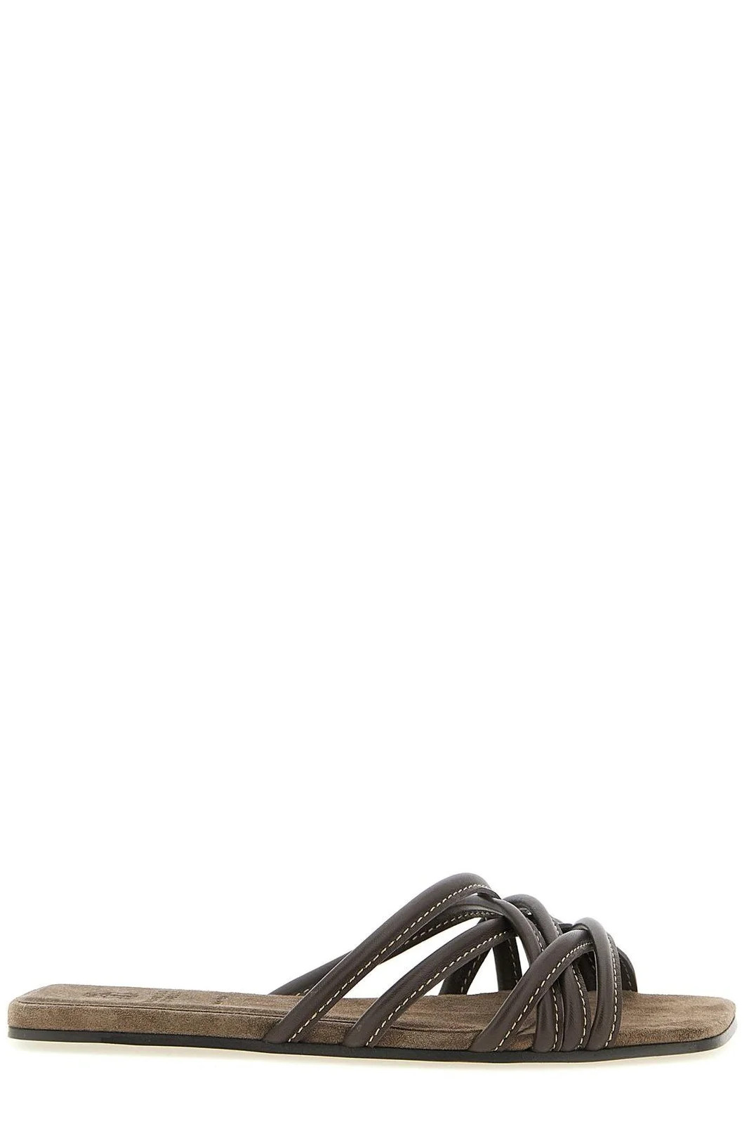 Brunello Cucinelli Strappy Slides | Cettire Global
