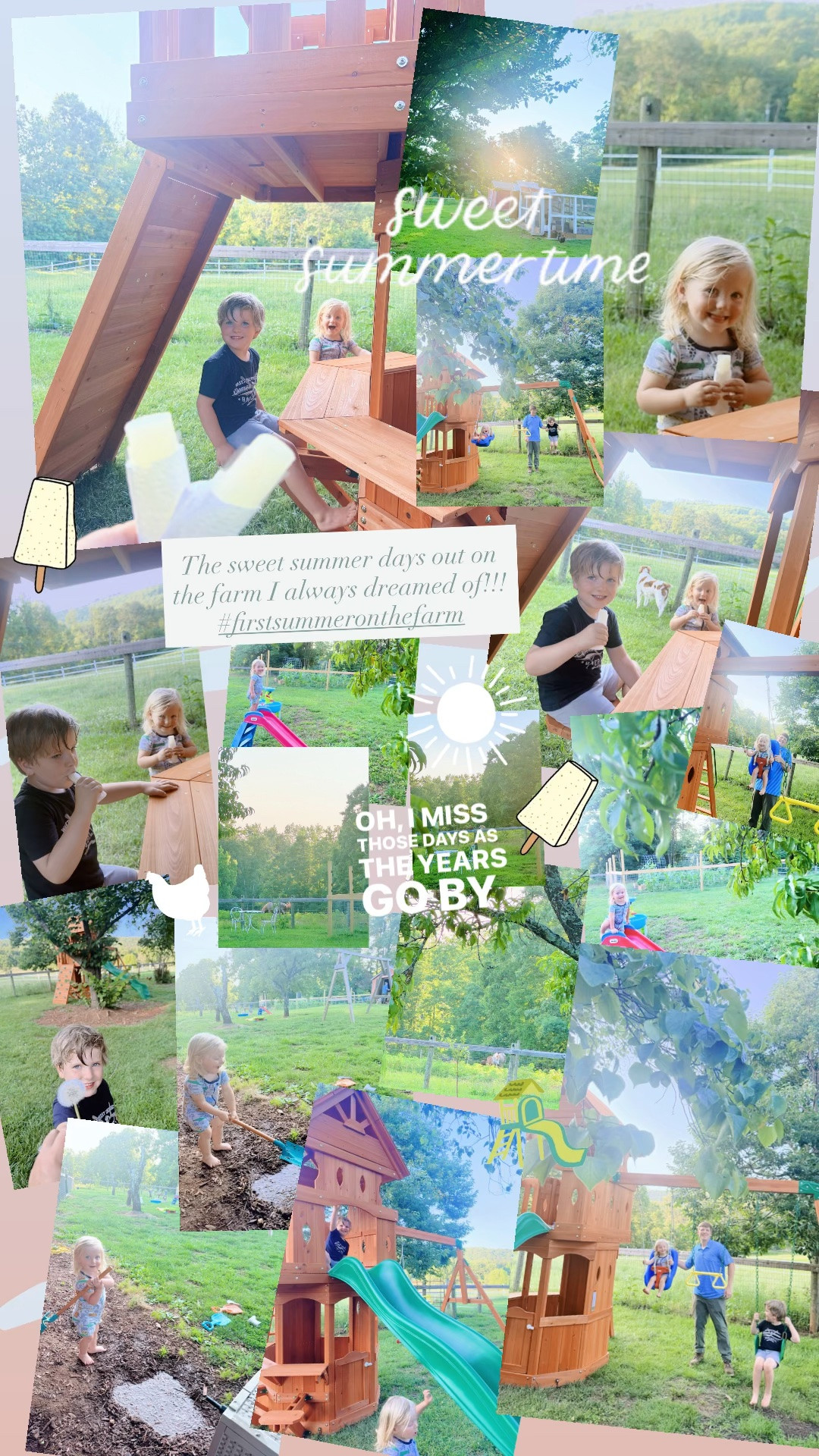 The sweet summer days out on the farm I always dreamed of!!! #firstsummeronthefarm