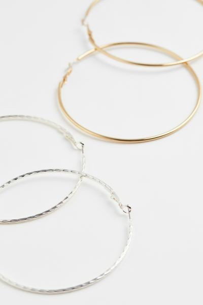 2 Paar Runde Ohrringe | H&M (DE, AT, CH, NL, FI)