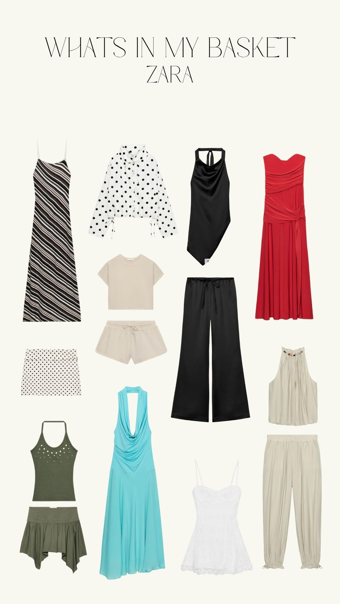 Zara New In ☀️

Zara Wishlist Edit, Occasion Dresses From Zara, Polka Dot Co Ord Set, Neutral Lounge Co Ord, Black Wide Leg Trousers, Turquoise Halter Dress, White Lace Camisole Top, Khaki Co Ord Outfit, Holiday Style. Holiday Fashion, Summer Style, Summer Outfit Inspiration  

 #LTKuk #LTKspring #LTKsummer