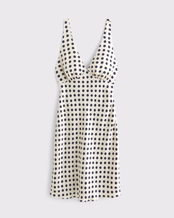 Women's Halter Knee-Length Slip Dress | Women's Dresses & Jumpsuits | Abercrombie.com | Abercrombie & Fitch (US)