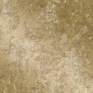 Distressed Gold Peel and Stick Wallpaper Sample | The Home Depot