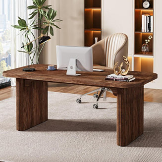 Tribesigns Modern Executive Office Desk, 62-Inch Large Wood Computer Desk, Aesthetic Workstations... | Macy's