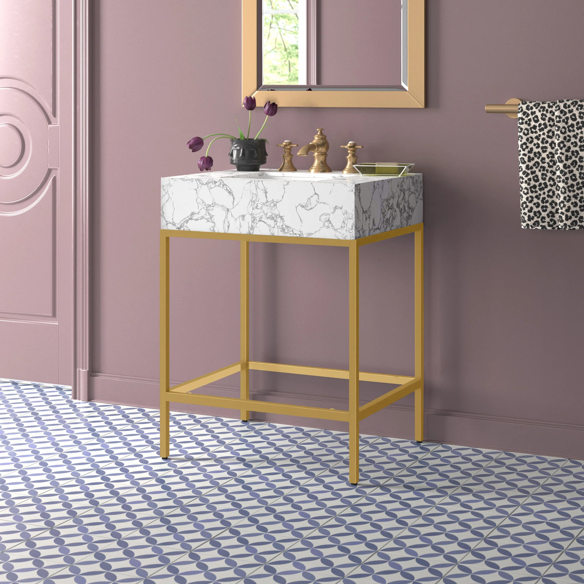 Etta Avenue™ Kingsley 26" Stainless Steel Bathroom Vanity & Reviews | Wayfair | Wayfair North America