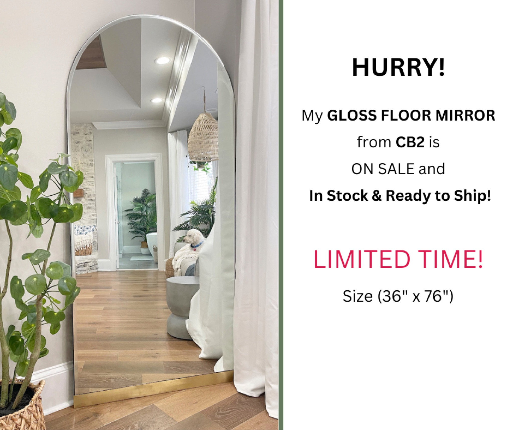 Love this mirror in my master bedroom! #homedecor #christmas #giftguide #giftidea #floormirror #mirror #giftforher
#cb2

#LTKhome #LTKCyberweek #LTKHoliday