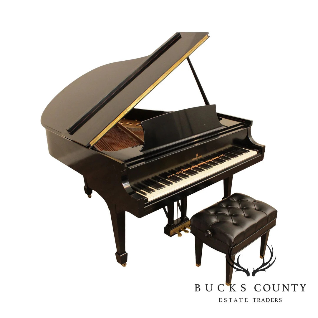 Steinway 1957 Model M Ebonized Black Grand Piano | Etsy (US)