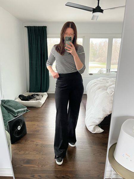 Another moment for the Spanx high waisted wide leg pant. Highly recommend and also the air essentials jump suit for work and play is clutch. 

#LTKworkwear #LTKstyletip