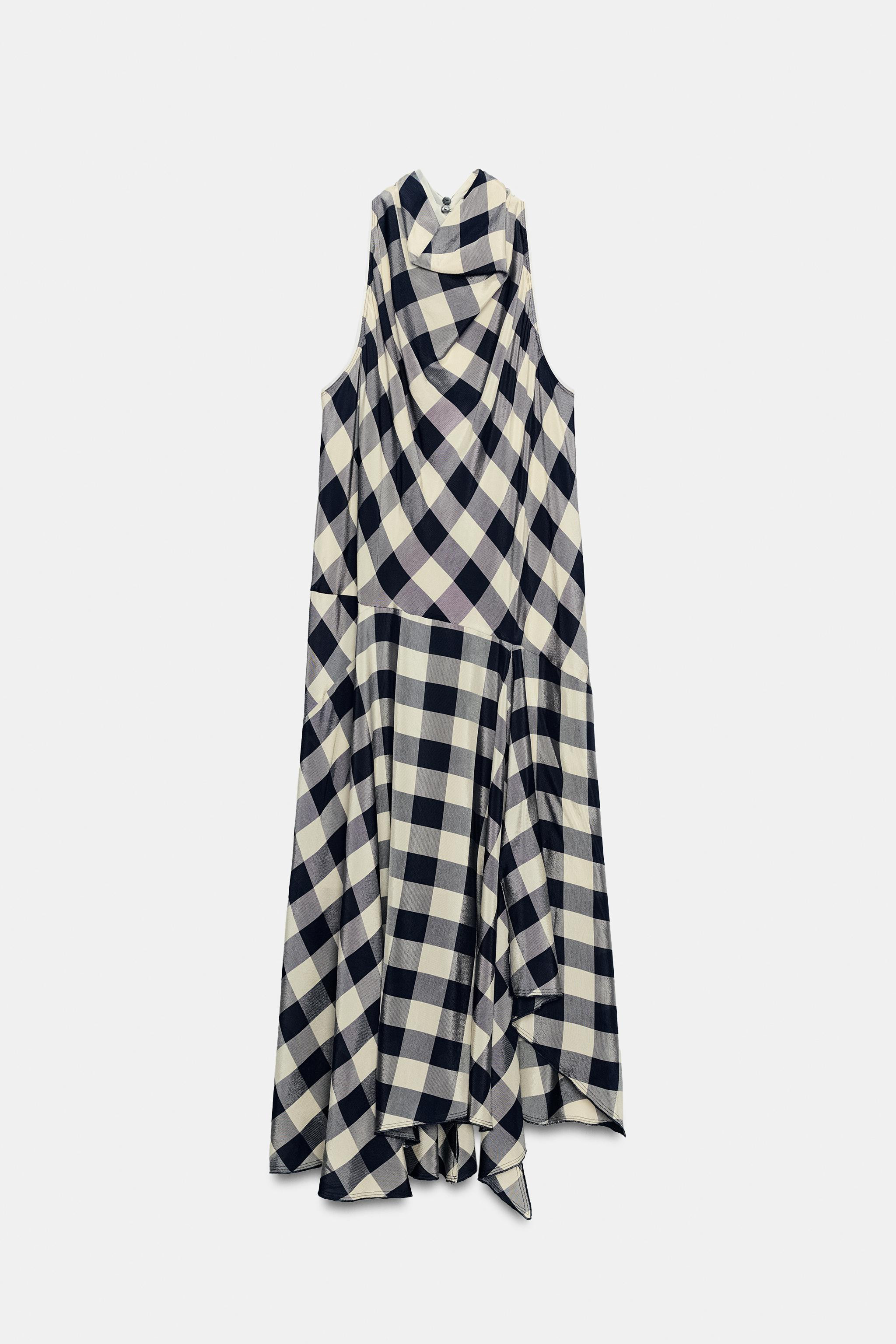 PLAID HALTER DRESS ZW COLLECTION | Zara US