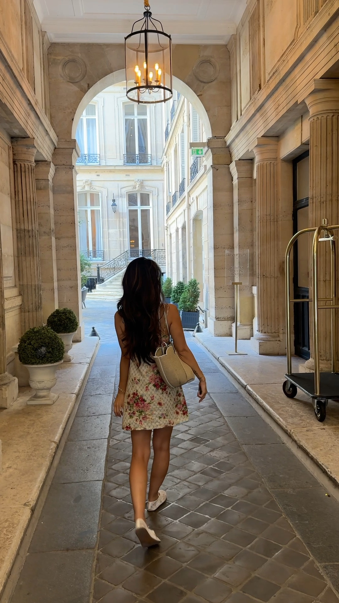 Wearing a US 2 in the dress, fits tts