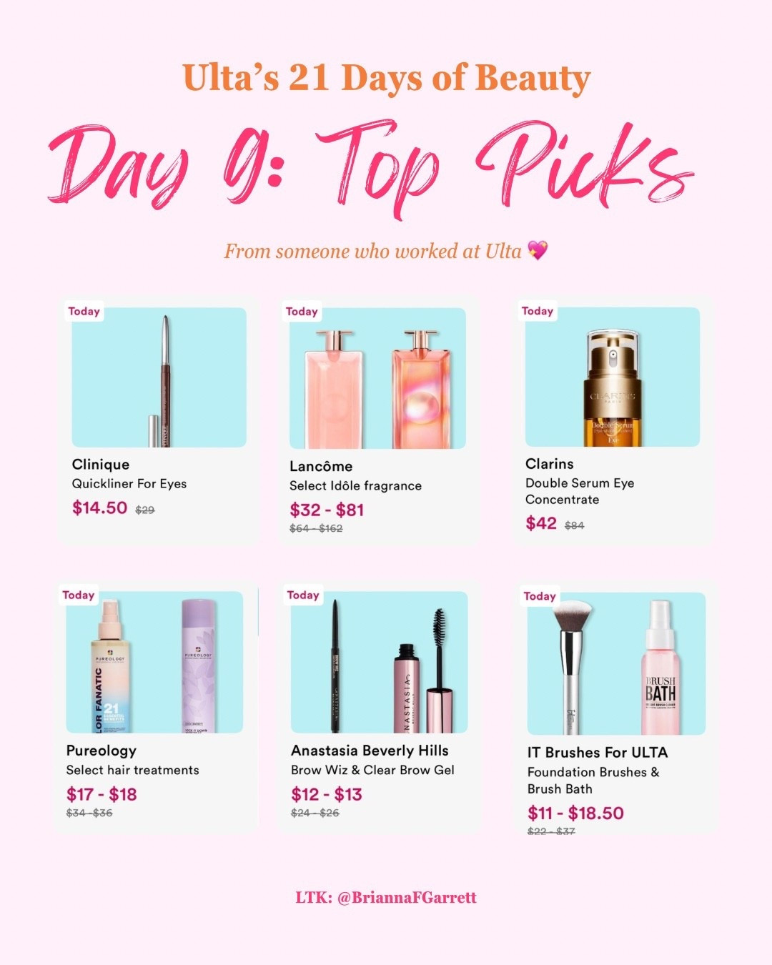 Day 9 of Ulta’s 21 Days of Beauty 👀

Today’s sale has some really good picks across makeup, fragrance, skincare, and haircare. Sharing the standout deals from today’s lineup as someone who used to work at Ulta. 🩷🧡

Everything from today’s sale is linked below for easy shopping. 💕

#LTKSaleAlert #LTKSpringSale #LTKBeauty