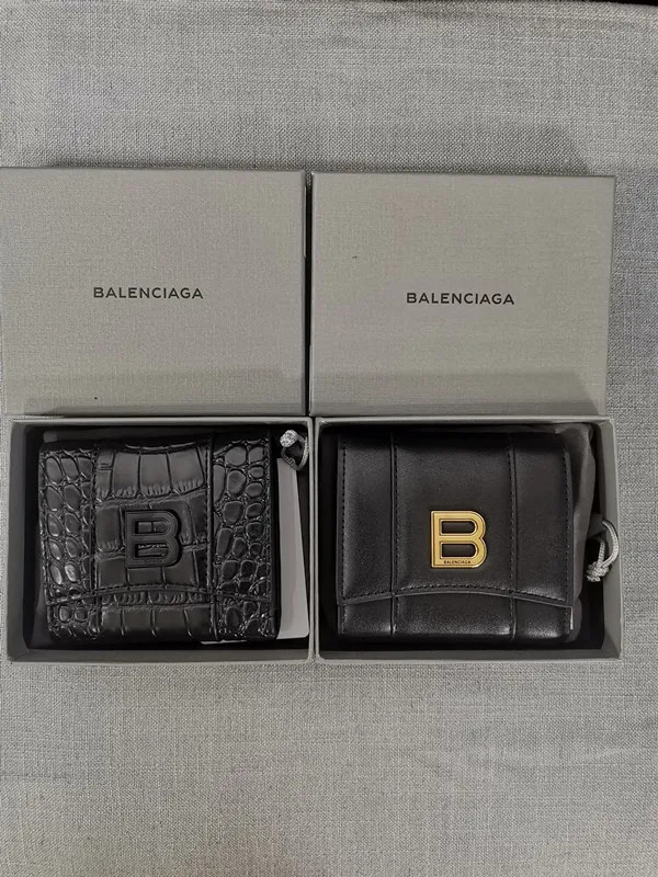 Dupe Balenciaga Purse bag Fashion Designer Real Leather Card Holder With crocodile print Two size | DHGate