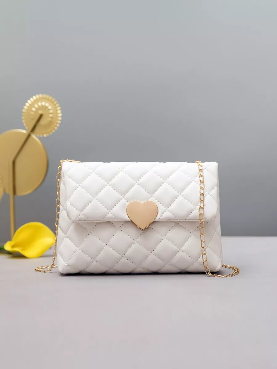 Shein Mini Quilted Square Bag With Coin Purse