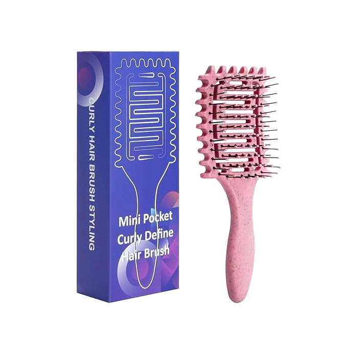 Mini Hair Brush, Travel Hair Brush, Compact Mini Detangler Brush for Easy Styling On-the-Go, Suit... | Amazon (US)