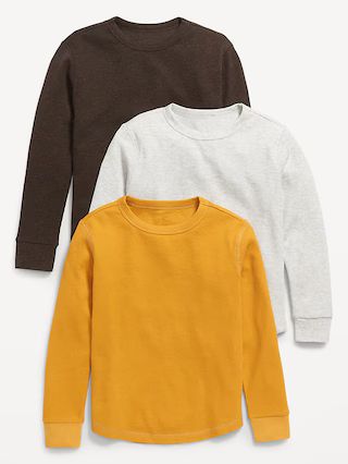 Thermal-Knit Long-Sleeve T-Shirt 3-Pack for Boys | Old Navy (US)