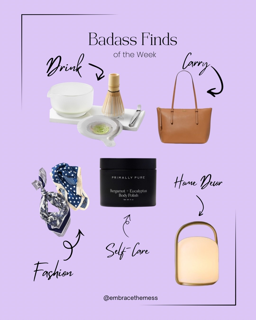 Pleasure without guilt, this week’s Badass Finds are all about soft power. ☕👜✨

From ritual drinks to structured carryalls, calming decor, and intentional self-care, these are nervous-system upgrades that fuel what you’re building.

All featured in this week’s Letters From The Mess newsletter. 💌
Because rest isn’t a reward, it’s strategy.

Shop everything here ⬇️


#LTKdayinmylife #LTKvlog #LTKselfcare