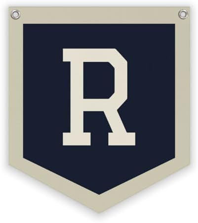 Personalized Baby Gift,Baby Boy Nursery Decor,Initial Pennant，Letter R Banner Flag，Vintage Ro... | Amazon (US)