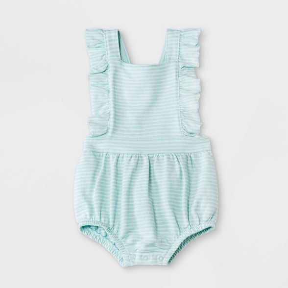 Baby Girls' Texture Knit Ruffle Romper - Cat & Jack™ … | Target