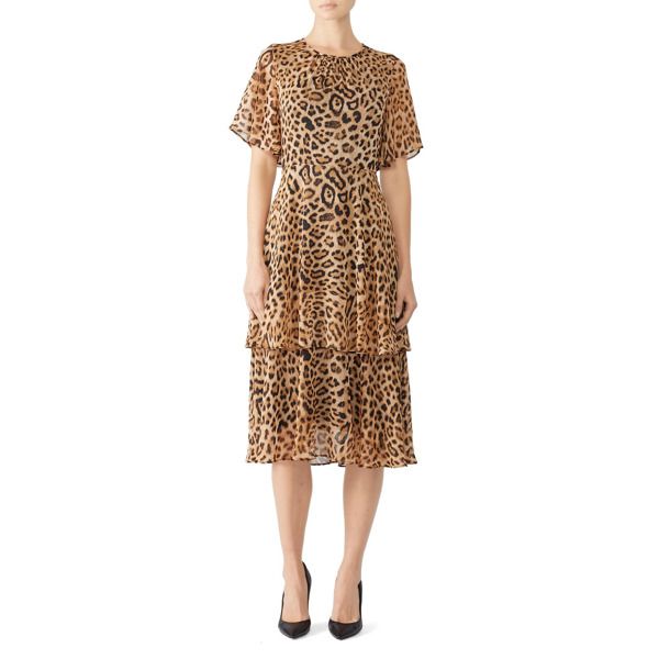 Rachel ROY Collection Blanchette Leopard Dress brown-print | Rent the Runway