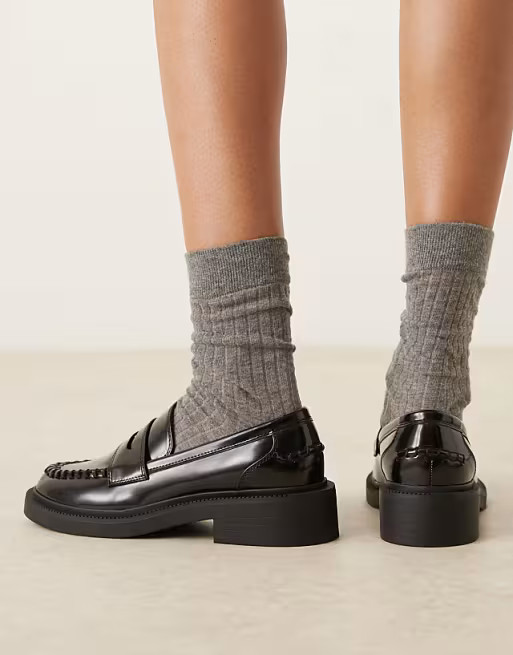 ASOS DESIGN Minerva loafers in black | ASOS (Global)