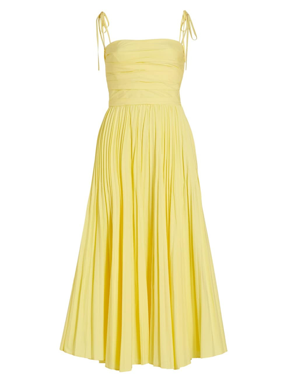Caroline Pleated Midi-Dress | Saks Fifth Avenue