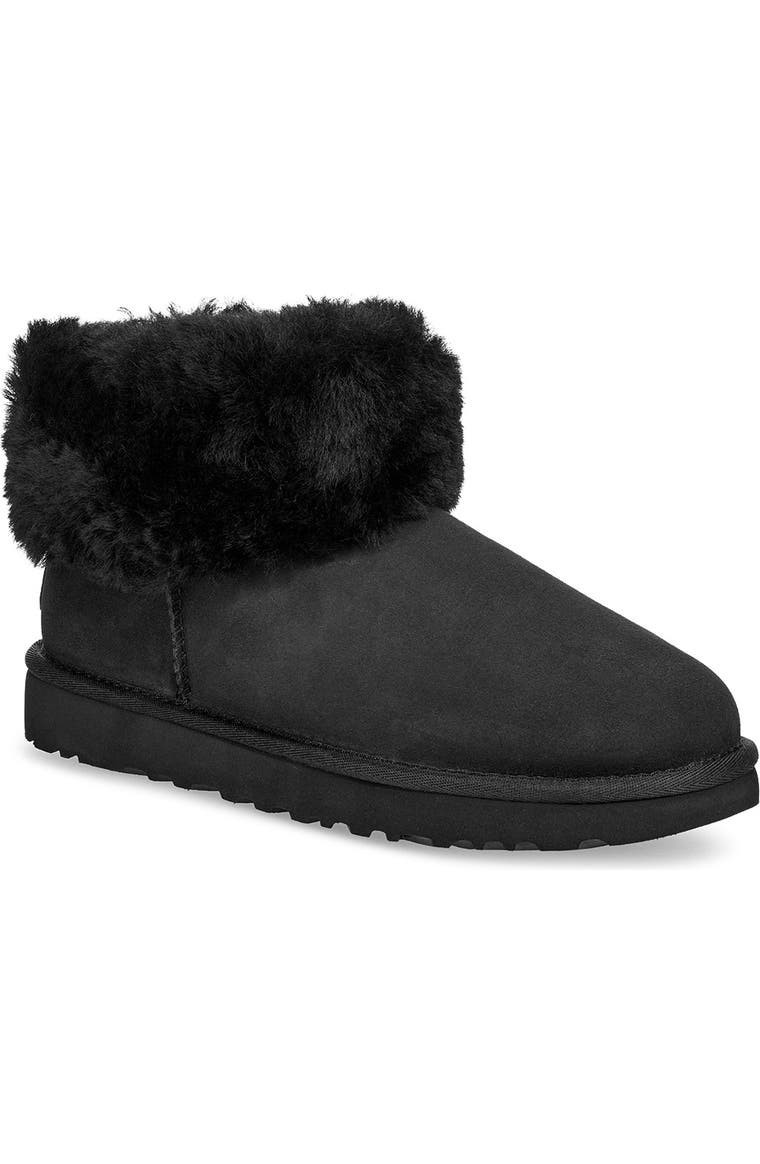 Classic Mini Fluff Genuine Shearling Bootie | Nordstrom