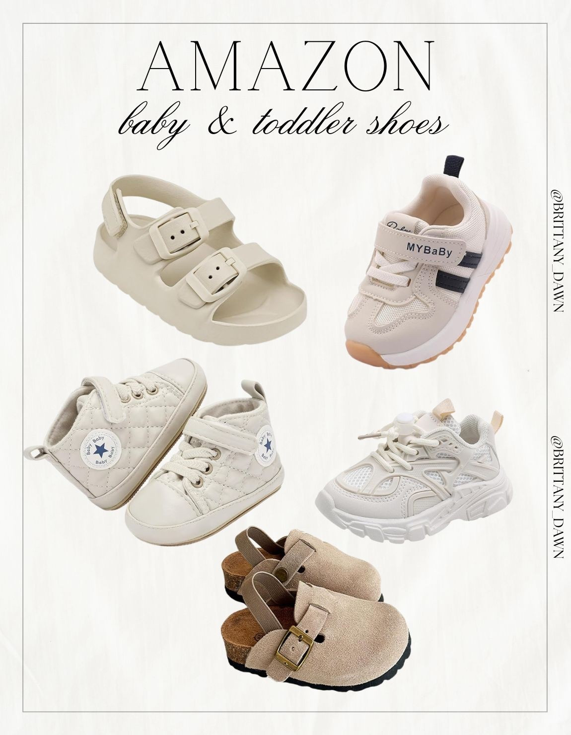 The cutest little steps! 👟
I found the best neutral footwear for babies and toddlers on Amazon, including comfy sandals and supportive sneakers for every adventure.

These styles are versatile enough to match any outfit while keeping tiny feet happy all day long. ☁️

#babyfashion #toddlershoes #amazonkids #neutralstyle #babyessentials #momlife #toddlerstyle #kidsfootwear

#LTKootd #LTKmomlife #LTKBaby