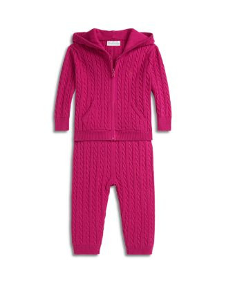 Girls' Mini Cable Full Zip Hoodie & Pant Set - Baby | Bloomingdale's (US)