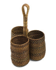 Made In Phillipines 12in Nito Cutlery Caddy | Global Home | Marshalls | Marshalls