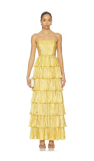 Aleena Gown in Gold | Revolve Clothing (Global)