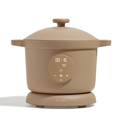 Our Place Dream Cooker | 6-quart Multicooker | 4 Versatile Modes | Pressure Cook, Slow Cook, Sear & Saute, Keep Warm | Hands-Free Steam Release | Tailored Control Panel | Steam | Amazon (US)