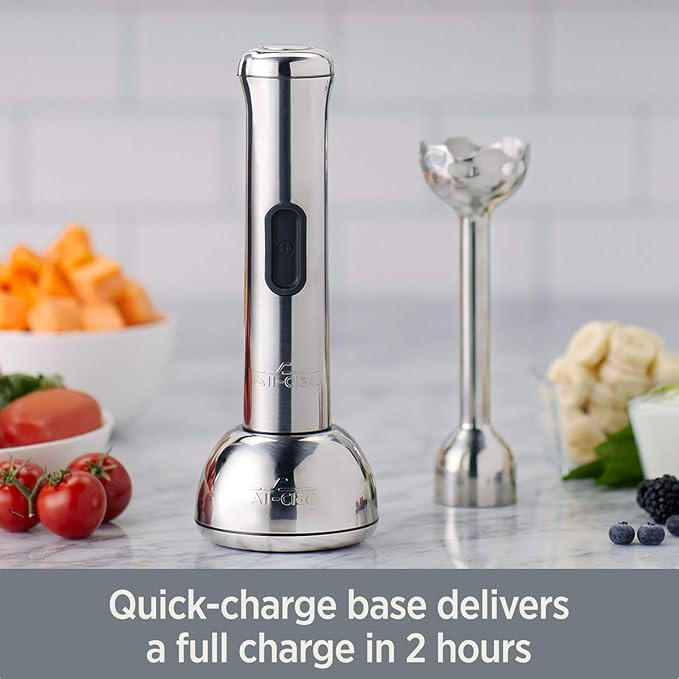 All-Clad Cordless Rechargeable Stainless Steel Immersion Multi-Functional Hand Blender, 5-Speed, ... | Amazon (CA)