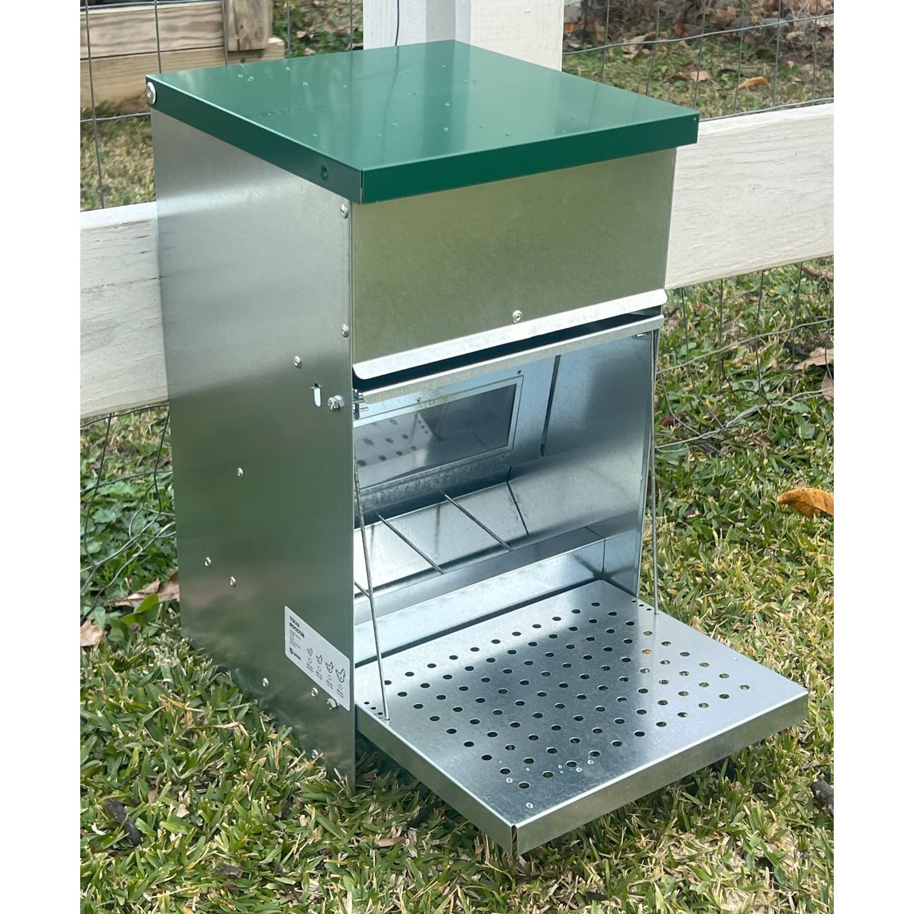 Zylina Chicken Treadle Feeder, 22-lbs | Chewy