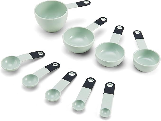KitchenAid Classic Measuring Cups and Spoons Set, Set of 9, Pistachio/Black | Amazon (US)