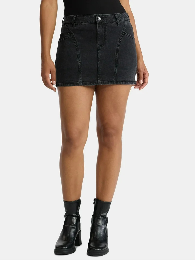 Madden NYC Women's Denim Mini Skirt, Sizes XXS-XXL | Walmart (US)