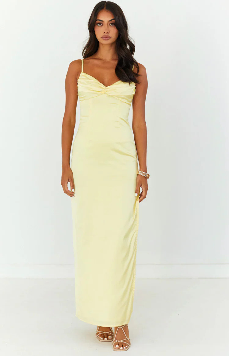 Honey Yellow Maxi Dress | Beginning Boutique (US)