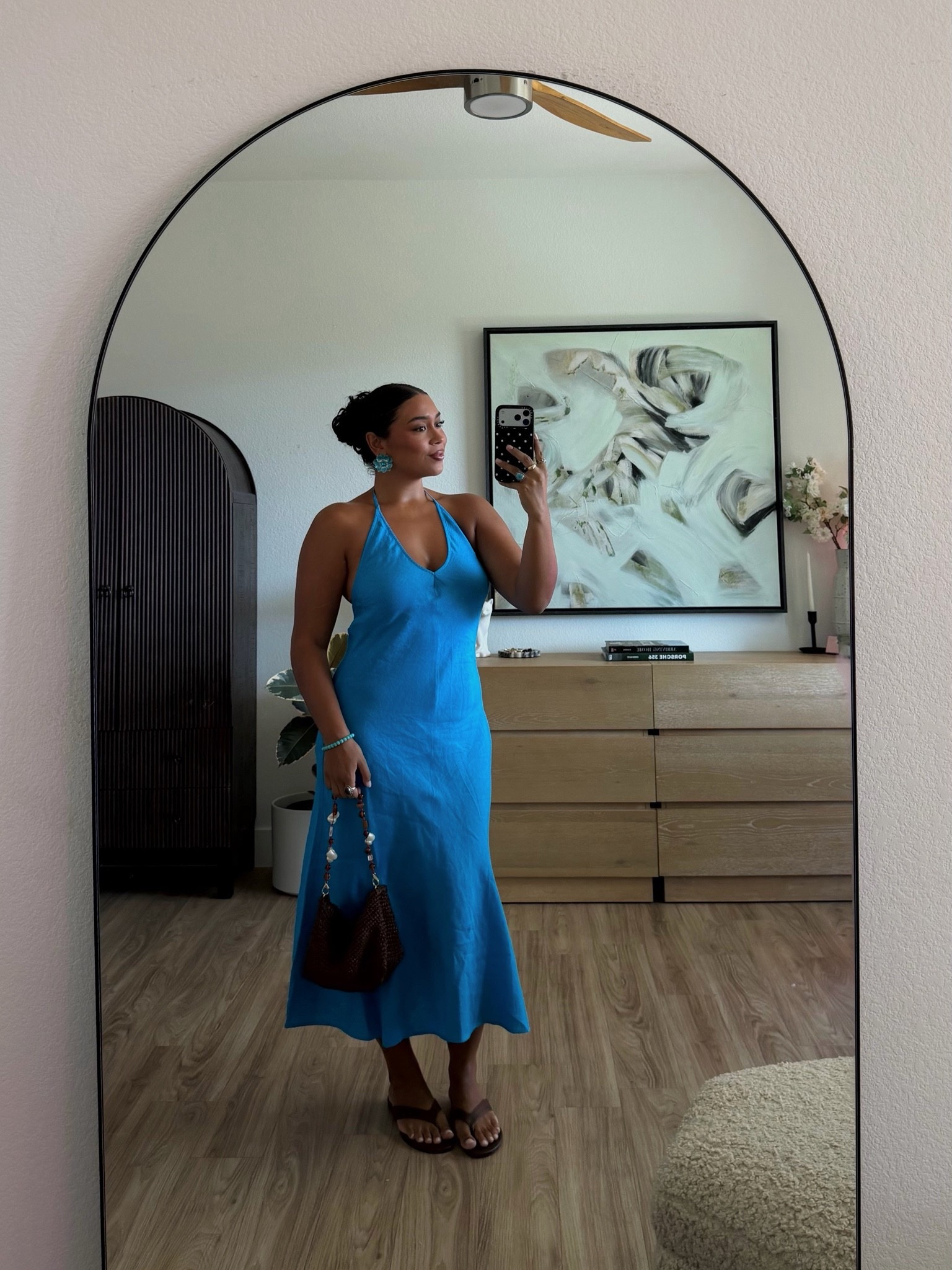 summer dress from Jcrew💙 love the color for summer (wearing a M, runs true to size/ 100% linen)

#LTKootd #LTKMidsize