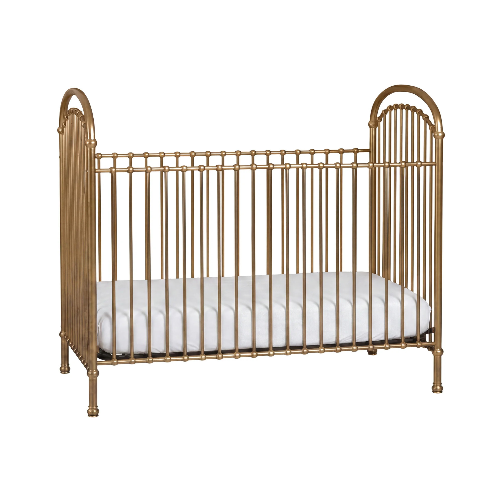 Olivia Classic Metal Crib, Oil Bronze | Birch Lane